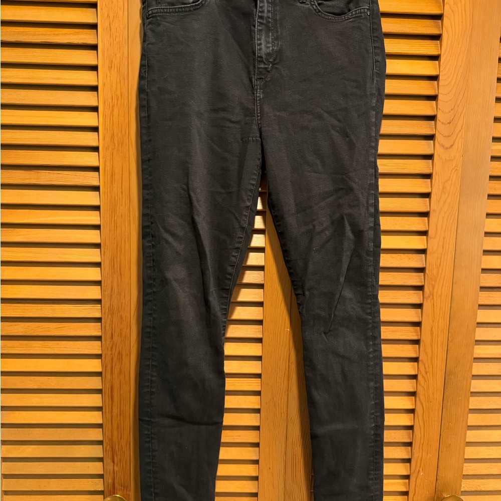 Sam Edelman, the Stiletto high rise skinny,  Black Denim Jeans, 31